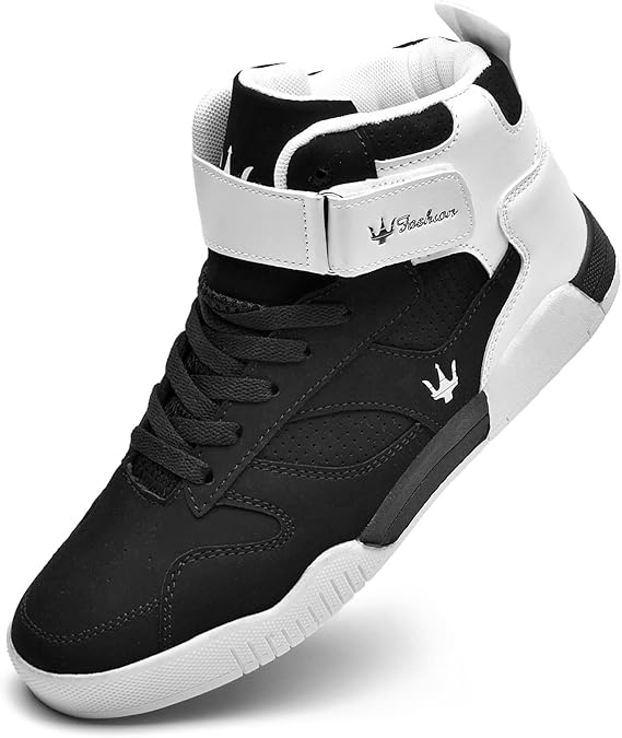 Men's High Top Breathable Leather Street Sneakers