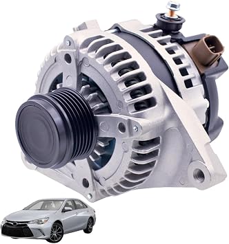 104211-3541 12V 125A Alternator Fit for Toyota Camry 2.5L L4 2014-2017 For RAV4 L4 2.5L AWD 2013 2014 2015 2016 2017 2018#104211-3161 27060-0V170 27060-36080 210-1244 210-0875 6-Groove