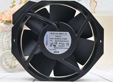 W2E142-BB01-01 172X150X38MM 230V 0.13A 27/28W 3350RPM 17CM Cooling Fan