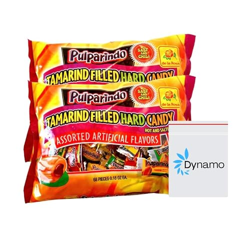 Dynamo Pulprindo Tamarind Filled Hard Candy Pack of 2 - Variety Bundle with Dynamo To-Go Bag