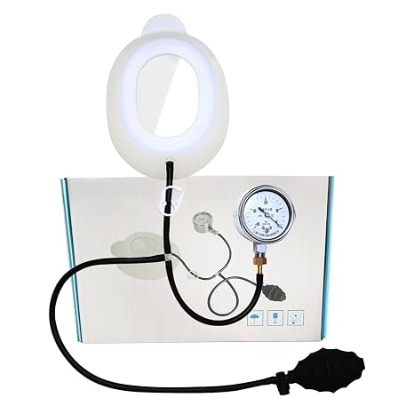Pectus Excavatum Vacuum Bell Orthosis Brace with Real-Time Monitoring Pressure Gauge - Washable Physical Correction Device