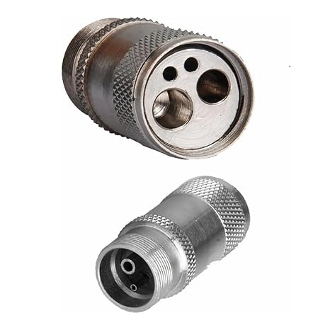 Easyinsmile Dental High Fast Speed Handpiece Adapter (2 Holes to 4 Holes)