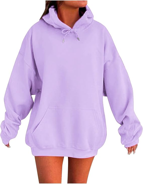 JiXiang Lightweight Hoodies for Women Oversized Winter Cute Sweatshirts Pullover 2026 Fashion Tops Trendy Fall Winter Clothes