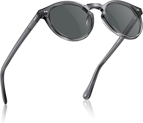 CARFIA Retro Round Polarized Sunglasses for Men UV400 Protection CA5289