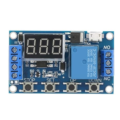DC 5-30V Relay Module 12V 24V Time Delay Switch LED Display Timer On/Off Cycle Control Module