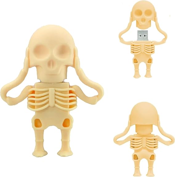 USB Flash Drives 16GB - Novelty USB Drive - Storage Thumb Drives - Skeleton Stick Skeleton
