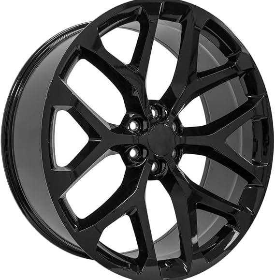 OE Wheels LLC CV98B-20090-6550-24B Black Wheel Painted (20 x 9. inches /6 x 139 mm, 27 mm Offset)