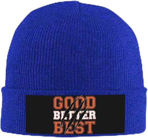 Good Better Best Good Better Best Bears Knit Beanie Winter Hat Warm Soft Cap Blue