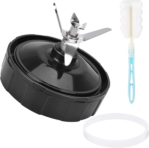 7 Fins Blender Blade Compatible with Ninja Blender Blade Replacement, Ninja Blender Lid Accessories for Auto iQ BL682-30 BL642-30 BL450-30 BL482-30 BL687CO-30 BL450-30 BL642-30 BL482-30 BL682-30 ect
