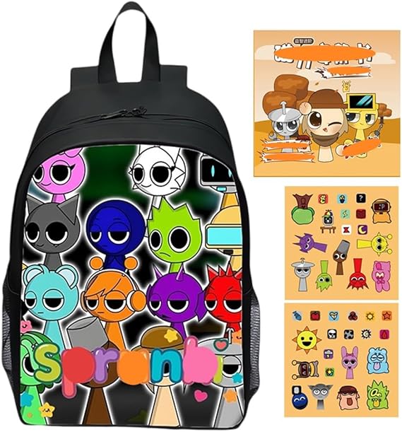 Kids Anime Backpack School Bag with DIY Toy Book,Birthday Gift | Spacious large capacity backpack,Lightweight & durable.Ideal for school,travel & everyday use.back-to-school present