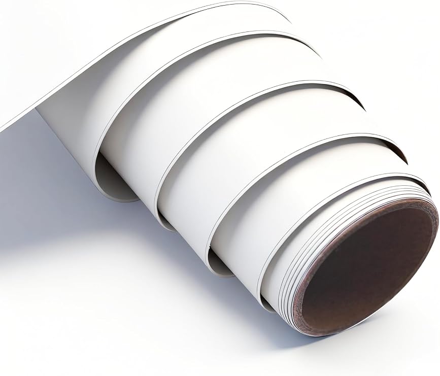 3ft x 5ft Matte White Car Vinyl Wrap Roll, Durable Easy Application Automotive Wrapping Film for Car Body Protection (Matte White)