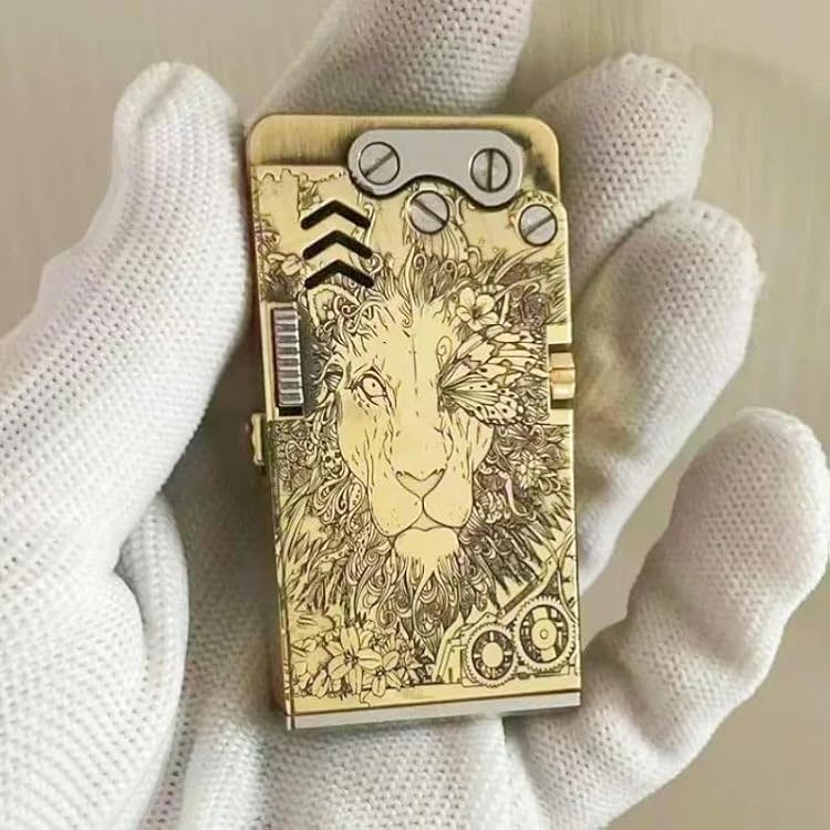 ZORRO Mechanical Ignition Lighter Windproof Automatic Kerosene Lighter with Brass and Titanium Alloy Build, Premium Collectible 1