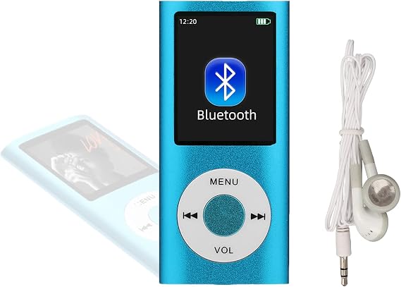 MP3 Player,Portable Music Player with 1.8 Inch LCD Screen 200mAh Battery 8 Hour Playback,for MP3 WMA FLAC APE AAC OGG and ACELP Format,Supports up to 64GB(Not Included)