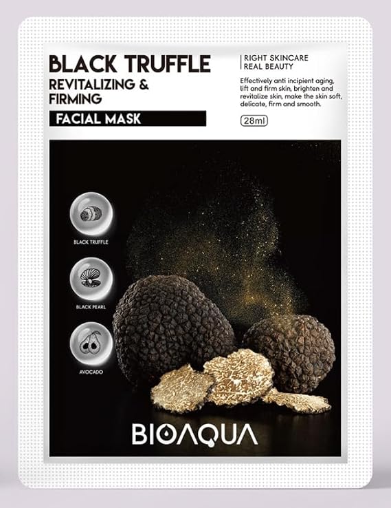 Black Truffle Revitalizing Facial Mask, Anti-Aging Firming Treatment, 28ml