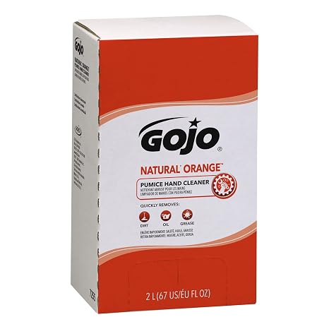 GOJO Natural Orange Pumice Hand Cleaner, 2000 mL, Quick Acting Lotion, Refill PRO TDX Dispenser, Pack of 4