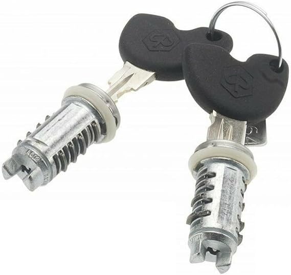 Piaggio Genuine OEM Ignition Seat Keys lock cylinder tumblers Set Without Transponder for Piaggio Fly, Liberty, Typhoon ZIP for Derbi Boulevard 50 125 150 5735125, 573512