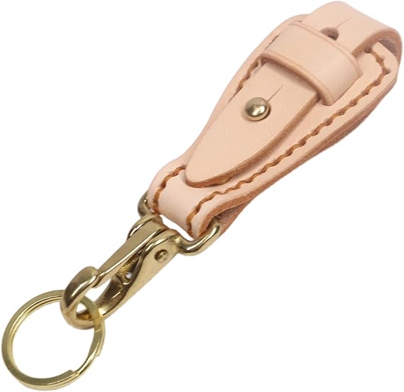 Handmade Leather Belt Keychain, Belt Loop Key Holder Clip, Heavy Duty EDC Belt Car Key Chain, Gift for Men