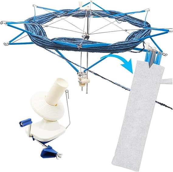 Winding Machine, Winding Knitting Machine Fiber String Line Ball Hand Operated Swift Yarn Winder, Manual Wool DIY Sewing Accessory for Coils(DY018)