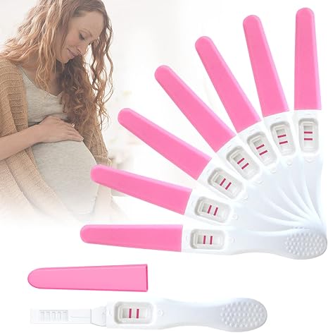 Pack of 7 Pregnancy Tests Individually Sealed Packaging Early Pregnancy Test Precise Results in Early Pregnancy with HCG Test Strips