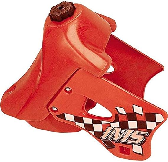 IMS 112221R2 Bright Red Large Fuel Tank - 4.0 Gallon Capacity