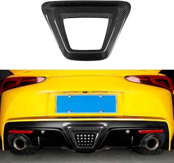 JSWAN Carbon Fiber Rear Tail Light Lamp Cover Trim Kit for Toyota Supra GR A90 A91 MK5 (2019 to 2025+) Car Exterior Reverse Light Guard Protection Cover Rear Brake Light Stickers