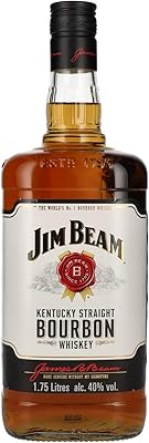 Jim Beam Kentucky Straight Bourbon Whiskey, 1.75 L, 80 Proof