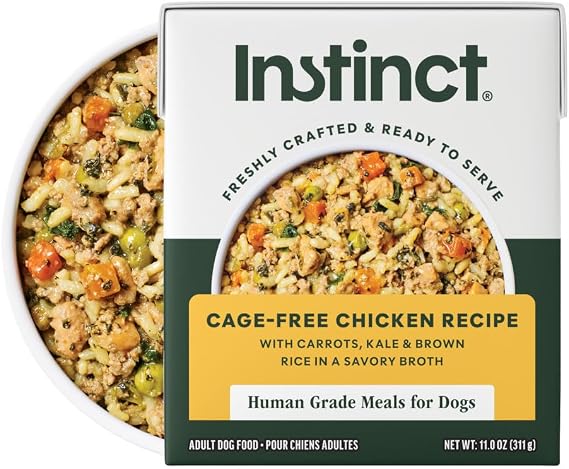 Instinct Freshly Crafted Meals, Wet Dog Food, Cage-Free Chicken, 11 oz.