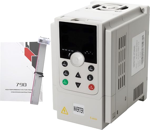 MAKERELE AC 220V/2.2kw 3HP Variable Frequency Drive, VFD Single or Three Phase Input to 3 Phase Output Frequency Converter for for CNC Spindle Motor and AC Motor Speed Control