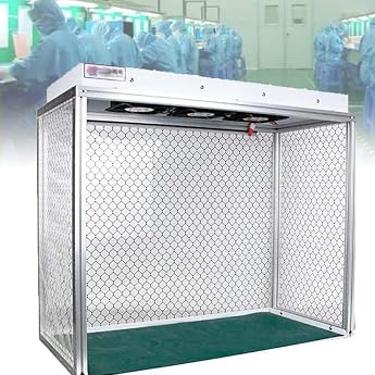 Laminar Flow Hood Fan Filter Unit Cleanroom FFU with HEPA Filter Purity Class 100 for Telephone Repair in the Laboratory