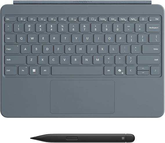Microsoft Surface Pro 12-inch Keyboard with Slim Pen | Compatible with Surface Pro Copilot + | Ocean