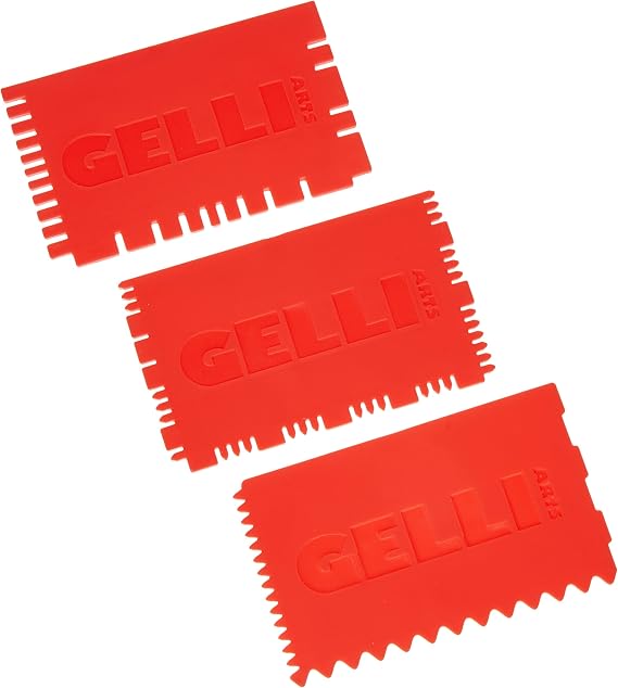 Gelli Arts Mini Printing Tools Set 3, Synthetic Material, Red, 19 x 10.1 x 0.6 cm