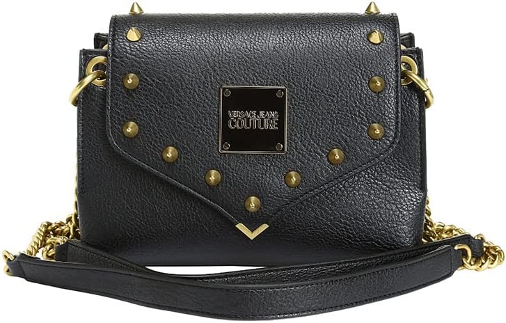 VERSACE JEANS COUTURE Studded Logo Chain Bag VCL73VA4BEA Black  -