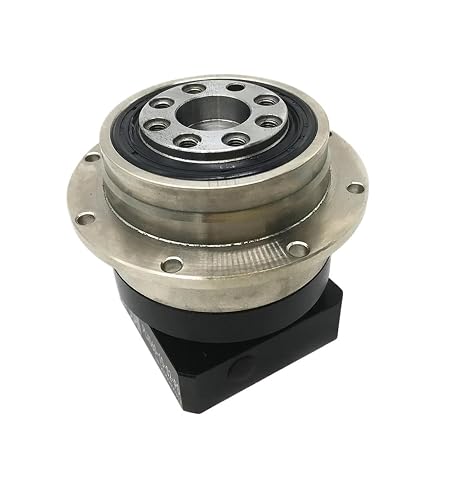 Helical Gear Planetary Gearbox for NemaStepper 80/90mm Servo Motor DC Computerized Numerical Control Round Flange(Ratio 40 to 1,16mm Input)