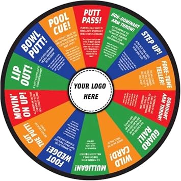 Wheel of Fore! Cards Prize Wheel for Golf Events | Fun Golf Game for Golf Events | Spice Up Your Next Golf Outing (Customized)