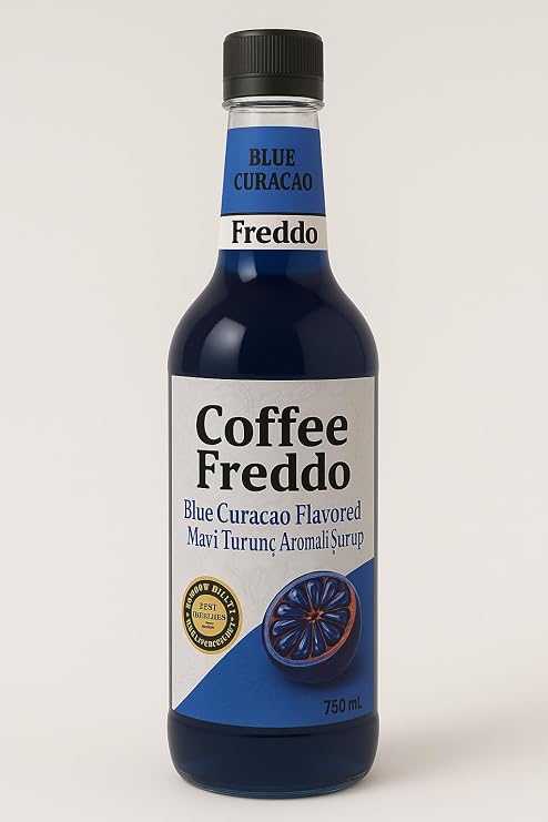 Coffee Syrup Flavor, Coffee Syrups, Fitre Coffee, Espresso 750 ml (Blue Orange Flavored)