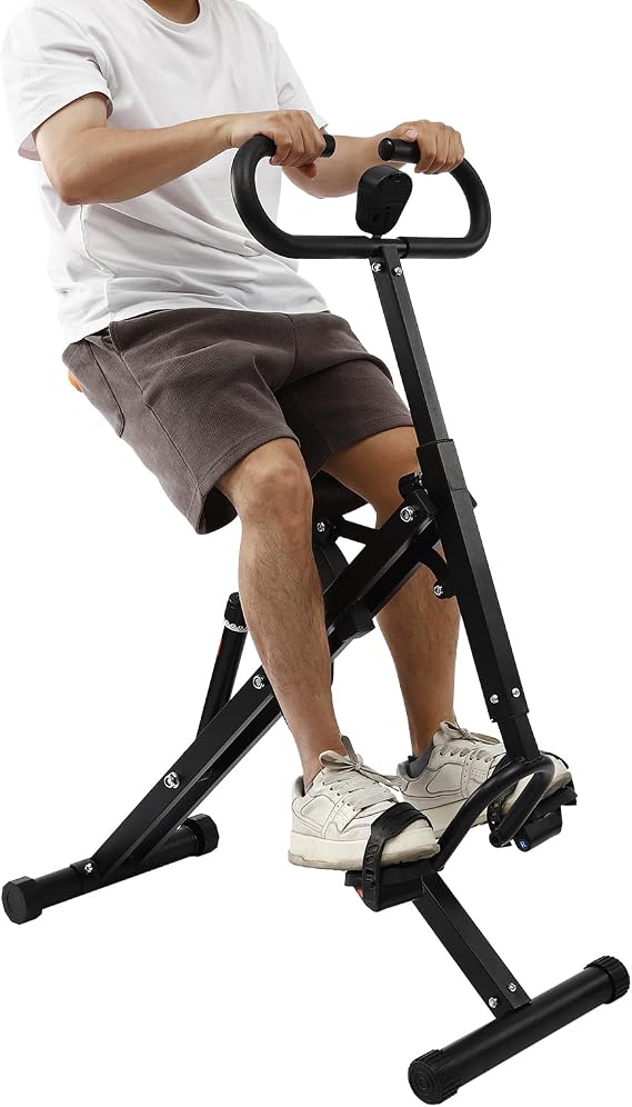 Squat Assist Trainer for Glutes Workout, Foldable Leg Training Machine with LCD Display, Squat Exercise Equipment for Home Gym Fitness, Leg Machine Glute Trainer for Home Workout