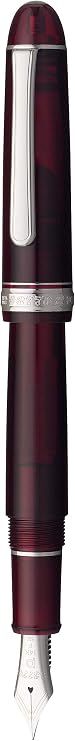 Platinum Fountain Pen #3776 Century Rhodium Burgundy Medium Nib PNB-18000CR #71-3