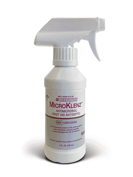Medline MicroKlenz Antimicrobial First Aid Antiseptic, 8-oz Spray Bottle (Pack of 6)