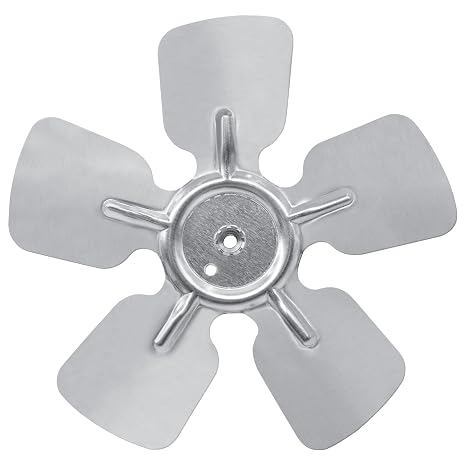 A65826 Ceiling Fan Blades Metal Fan Blade 8" Diameter 5 Blades 1/4" Bore Hub CCW 27 Degree Prop