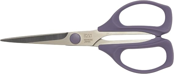 Kai 3160 6 1/3 Inch Serrated Blade Patchwork Scissor