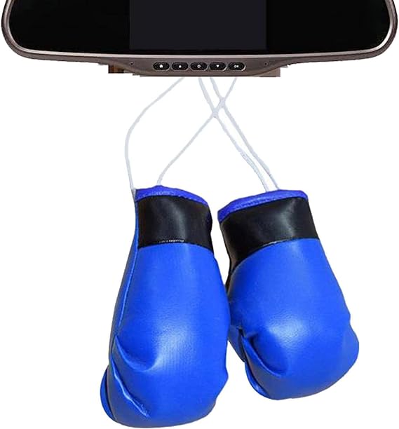 Mini Boxing Gloves Hang Mini Boxing Gloves for Car Mirror Keychain Ornament Car Decoration Accessories for Men and Women