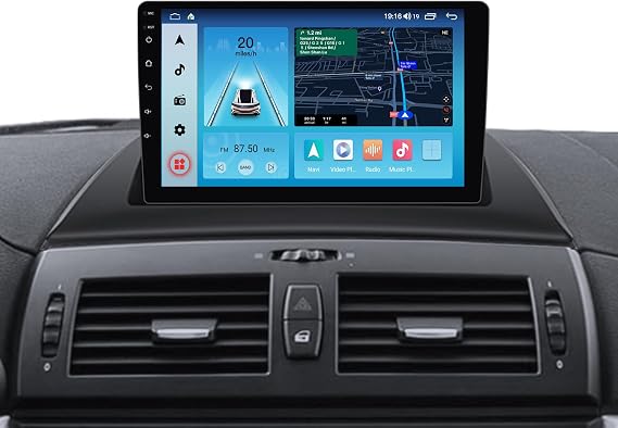 Car Radio Stereo for BMW X3 E83 2004-2012 Android 13 Head Unit Touch Screen Built in Apple Carplay Andriod Auto IPS Bluetooth GPS Navigation (8-Core 8+256GB)