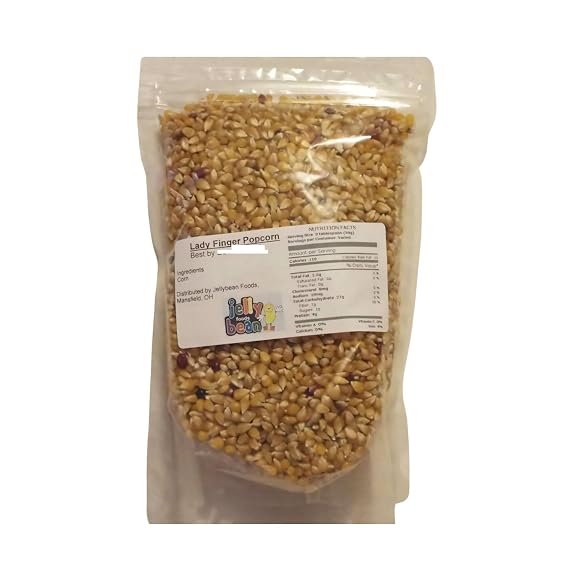 Unpopped Popcorn Kernels (Ladyfinger, 6 LB)