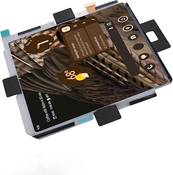 Screen Replacement for Pixel Fold 5G, LCD 7.6in Outer Display for Pixel Fold G9FPL,Digitizer Assembly Replacement with Technical Repair Tool Kit,Fingerprint Recognition Supported