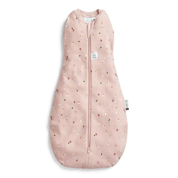 ergoPouch Cocoon Swaddle Sleep Sack, 0-3 Months, 1.0 TOG, Daisies