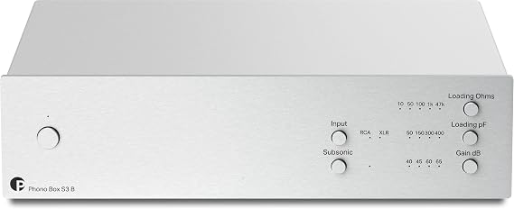 Pro-Ject Audio Systems Phono Box S3 B - Balanced Audiophile Phono Preamp (Silver)