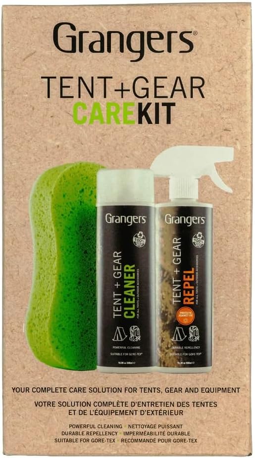Grangers Tent + Gear Care Kit / Clean & Protect Tents & Boat Covers w/UV Protection