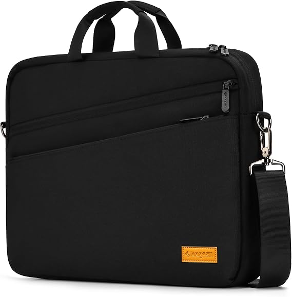 bagasin 15 15.6 16 inch Laptop Computer PC Shoulder Bag Carrying Case | Water-Repellent Fabric Briefcase, Lightweight Toploader, Business Casual or School