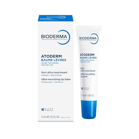 Bioderma Atoderm Lip Balm - Moisturizing and Nourishing Lip Balm for Dry, Chapped Lips | Lip Balm ultra-nourishing, moisturizes dry and chapped lips while providing soothing comfort, long-lasting nourishment