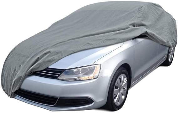 BDK Premium Custom Fit Car Cover for Volkswagen Jetta, All-Weather Protection for Cars Trucks & SUVs, UV Resistant Waterproof Scratch-Resistant, Single Layer Vehicle Cover for Outdoor & Indoor